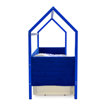 Кровать-домик мягкий Синий в Анапе