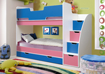 Кровать детская двухъярусная Юниор 9 ЛДСП в Анапе