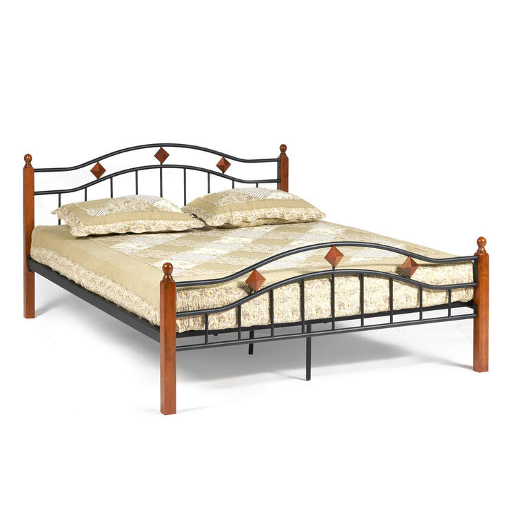 Двуспальная кровать AT-126 Wood slat base (14006) в Анапе