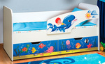 Кровать детская с фотопечатью Дельфин ЛДСП в Анапе