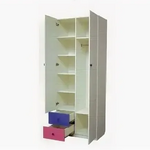 Шкаф 2-х дверный комбинированный с ящиками и фотопечатью Совята  2.1 в Анапе