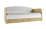 Односпальная кровать с ящиками Сканди ДКД 2000.1 в Анапе